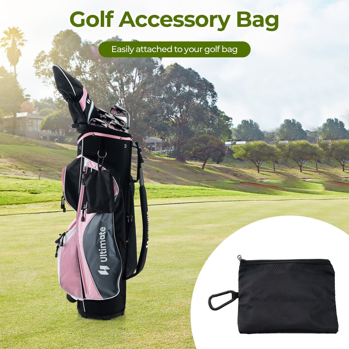 COSTWAY Golf Gift Set for Women Complete Golf Accessories Set W/ Golf Balls