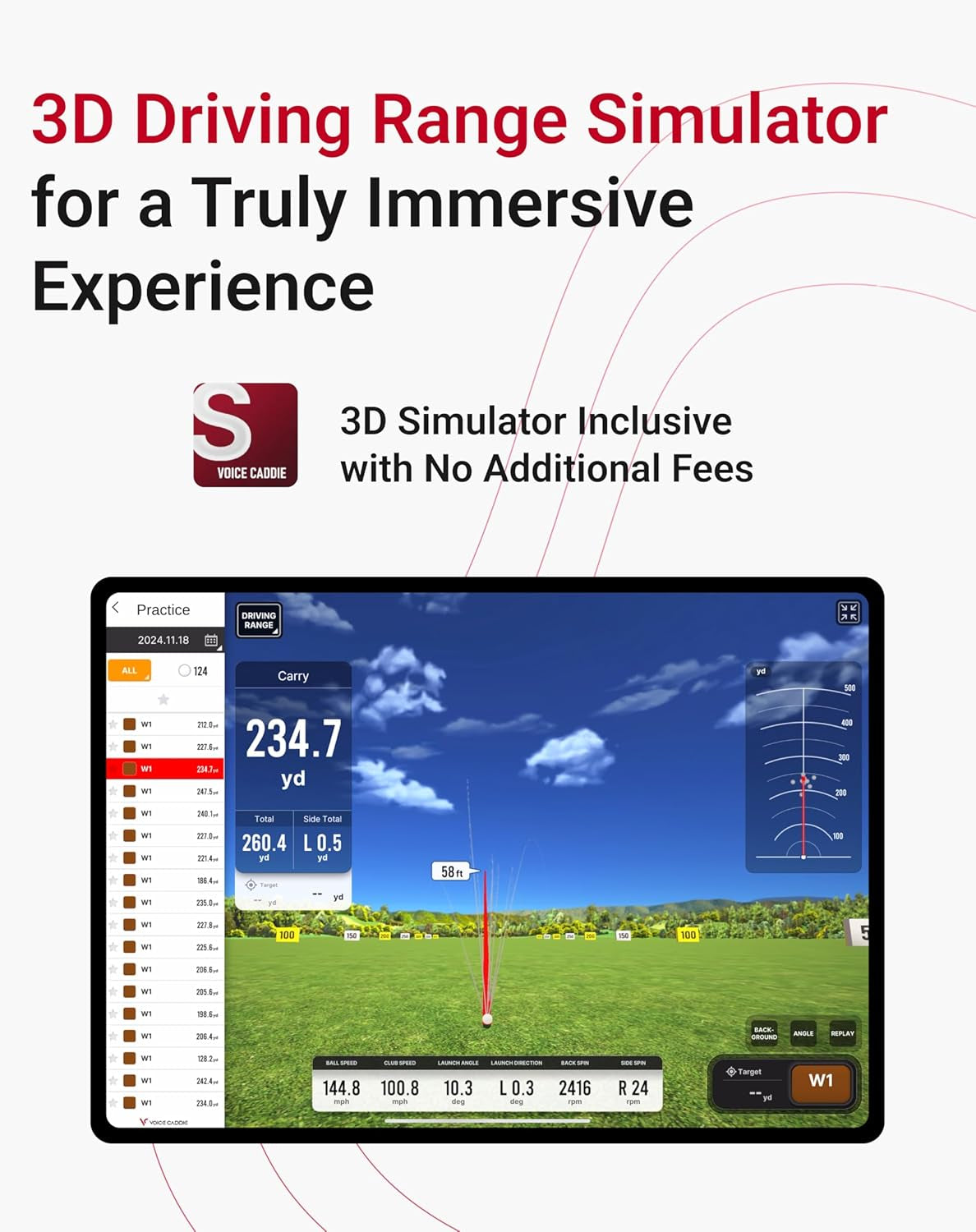 Unisex Sc4 Pro & Golf Simulator and Launch Monitor, Black
